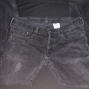 Black denim skinny jeans